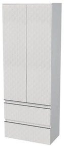 Fürdőszobaszekrény magas SAT Cube Way 60x163x33 cm fehér matt CUBE3DV602D2ZBP