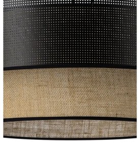 BORHO felületre szerelhető csillár 1xE27/60W/230V fekete/juta