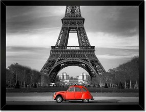Poszterek keretben 40x30 Piros autó torony