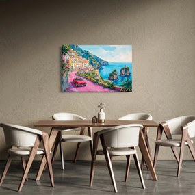 Kép - Rózsaszín part menti út (90x60 cm)