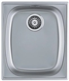 ALVEUS 1082195 - Mosogató BASIC 44x38 cm matt acél/satin, nagy konnektor