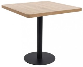Világosbarna MDF bisztróasztal 80 x 80 cm