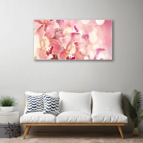 Üvegfotó virágok növények 120x60cm