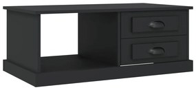 Fekete szerelt fa dohányzóasztal 90x50x35 cm