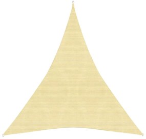 bézs HDPE napvitorla 160 g/m² 3 x 4 x 4 m