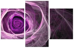 Modern kép lila rózsával (90x60 cm)