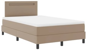 Ágykeret matraccal matracmal Cappuccino 120 x 200 cm Műbőr