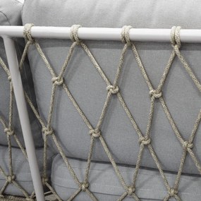 Kerti bútor garnitúra, fém, bézs, AZS-L1913 CRM