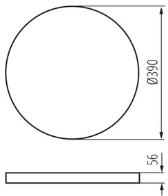 Kanlux 38610 - LED Dimmelhető lámpa PLAFON LED/20W/230V 3000-6500K Wi-Fi fekete