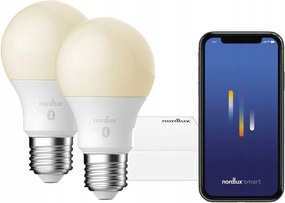 Nordlux Smart szett 2xE27 Led 7W 2200-6500K Bluetooth gateway fehér