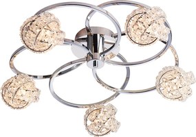 Endon glamour modern mennyezeti lámpa talia króm átlátszó end76595