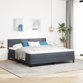 Boxspring Ăgy Matraccal SötĂ©tszĂŒrke Szuper King BĂĄrsony