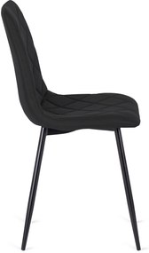 Fekete Eco-bőr Étkezőszék. BILI