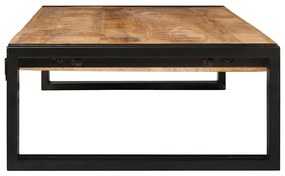 Fürdőszobai polc 120 x 50 x 23 cm Tömör mangófa és vas