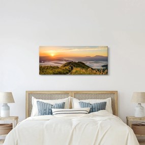 A hegy naplementekor képe (120x50 cm)
