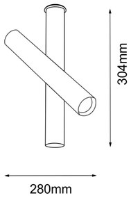 Amplex 8893 - Spotlámpa AKADI 1xGU10-MR11/15W/230V fekete/réz