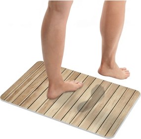Natúr színű kovaföld fürdőszobai kilépő 39x60 cm Lepiana – Wenko