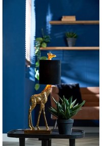 Fekete-bronzszínű asztali lámpa (magasság 61 cm) Giraffe – Light &amp; Living