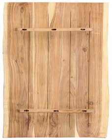 tömör akácfa asztallap 80 x (50-60) x 3,8 cm