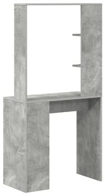 Beton szürke számítógépes asztal Beton szürke Mérnöki fa Közepes