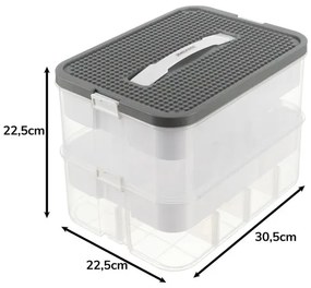 2 szintes doboz építőkockákra - játékrendszerező - Kruzzel