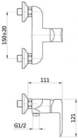 Invena Siros, zuhany csaptelep, króm, BN-90-001-A