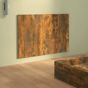 füstös tölgy színű szerelt fa ágyfejtámla 120 x 1,5 x 80 cm