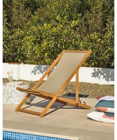 Adredna sötétzöld akácfa összecsukható strand szék - Kave Home