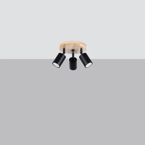 Sollux SL.1292 - Spotlámpa VERDO 3xGU10/10W/230V fekete