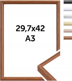 Doerr Fa Keret 29,7x42 cm, A3 képkeret (21x29,7 cm-es, A4-es kerethez)