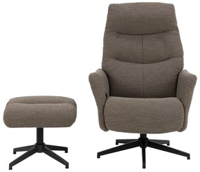 Szürkésbarna buklé relaxációs fotel London – Actona