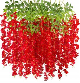 Mesterséges Wisteria Kúszónövény Aranyozott Glicin 12 db-os