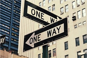 Kép - New York ONE WAY (90x60 cm)