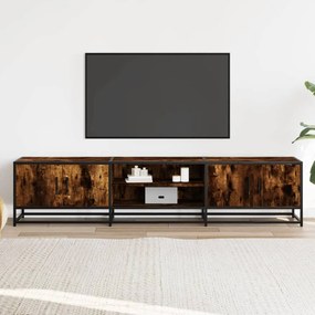 füstös tölgy színű szerelt fa TV-szekrény 180 x 35 x 41 cm