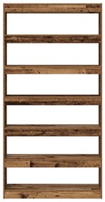 Könyvespolc Régi fa Szerelt fa 100 x 30 x 198 cm