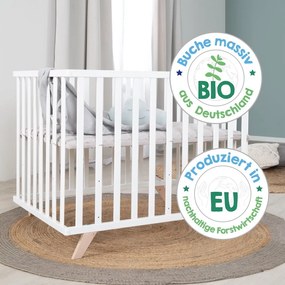 Natúr színű bükkfa járóka állítható magassággal 75x100 cm Lil Planet – Roba