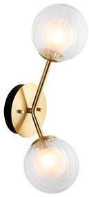 Endon 96691 - NORTHWEST fali lámpa 2xG9/3W/230V aranyszínű