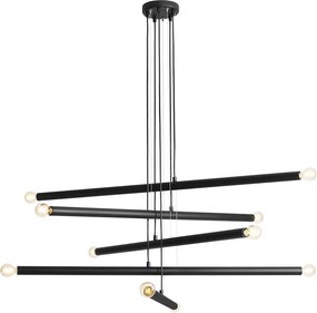 ALDEX 1072M1 TUBO Modern Led Függesztett Lámpa Fekete E14 IP20