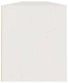 2 darab fehér tömör fenyőfa faliszekrény 100 x 30 x 35 cm