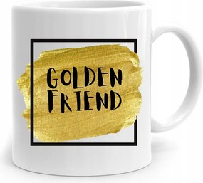 Ajándék Bögre Barátnak Golden Friend fényképes nyomtatással
