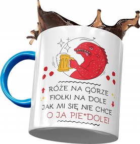 Bögre Kék Vicces Rózsák A Hegyen Ajándék Nyomtatott Fotóval