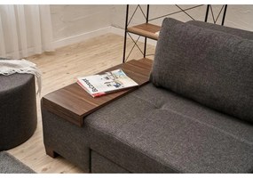 3 személyes kanapéágy Perenna Linen - Antracit