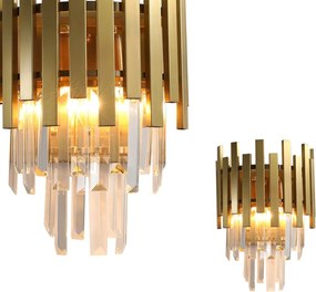 MILAGRO ML5998 ASPEN Kristály Fali Lámpa Arany E14 IP20