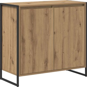 vidaXL Oldalsó szekrény Művészi tölgy 79 x 36 x 75 cm Faanyag