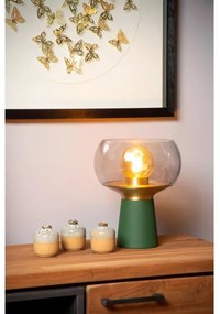 Lucide 05540/01/33 - Asztali lámpa FARRIS 1xE27/25W/230V zöld