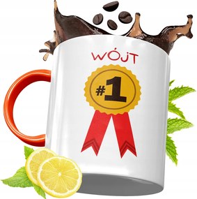 Narancssárga Bögre Ajándék Bácsinak fényképes nyomattal