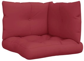 3 db bordó szövet raklappárna