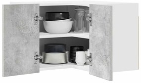 Függő szekrény Riga Beton szürke és fehér 57 x 57 x 40 cm