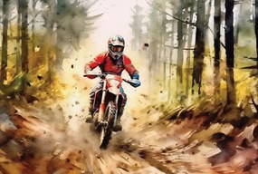 Vinyl flizelin tapéta fiúknak Motor Trip wz1 Méretre Szabva