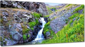 Festmények 115x55 Vízesés Tájképek